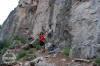 Andre & MJM roping up to climb Martin & Lewis .9-