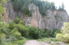 Section m is just above bend in the road