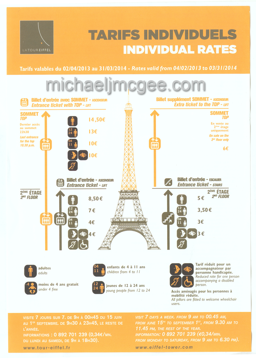 Eiffel Tower / michaeljmcgee.com