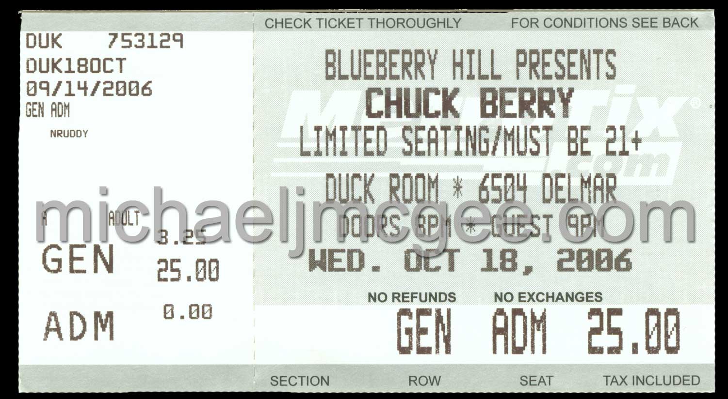 Chuck Berry / michaeljmcgee.com