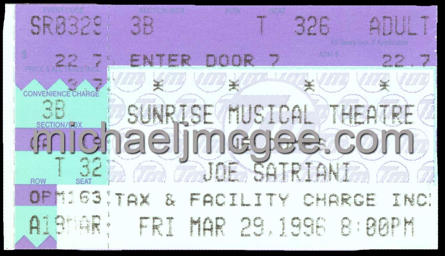 Joe Satriani / michaeljmcgee.com