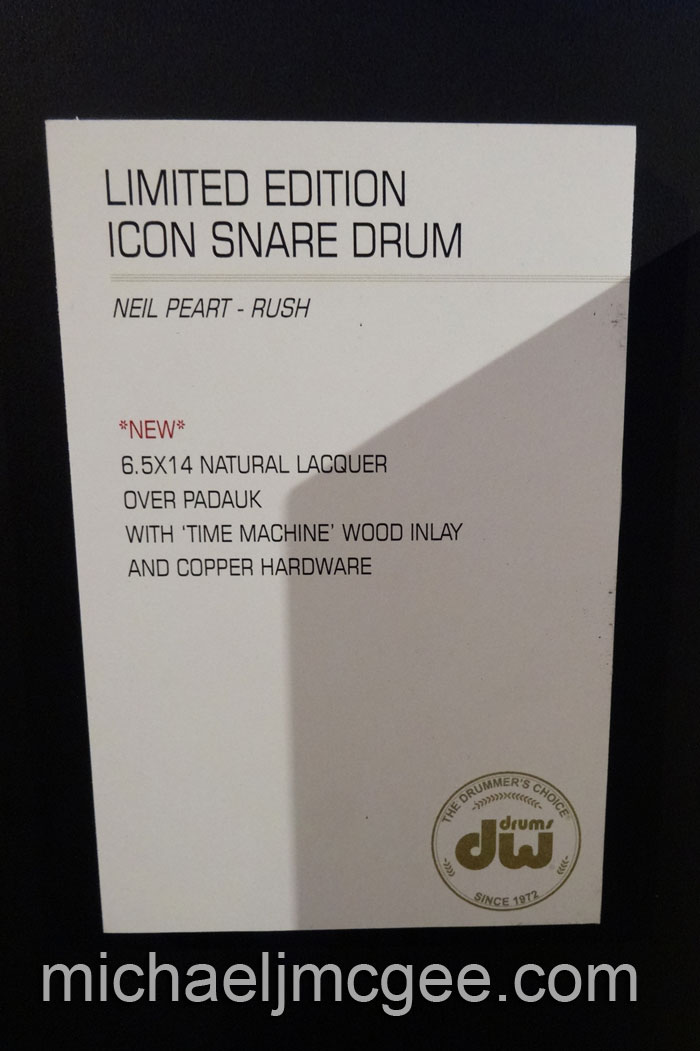Neil Peart / michaeljmcgee.com