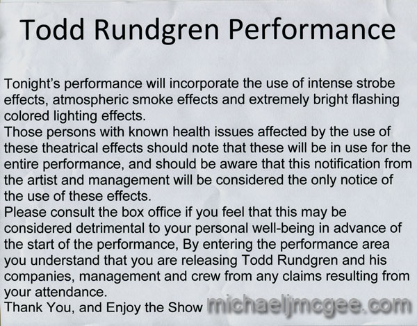 Todd Rundgren / michaeljmcgee.com