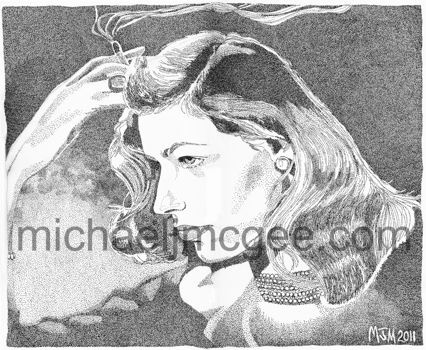 Lauren Bacall  / MJM Artworks / michaeljmcgee.com