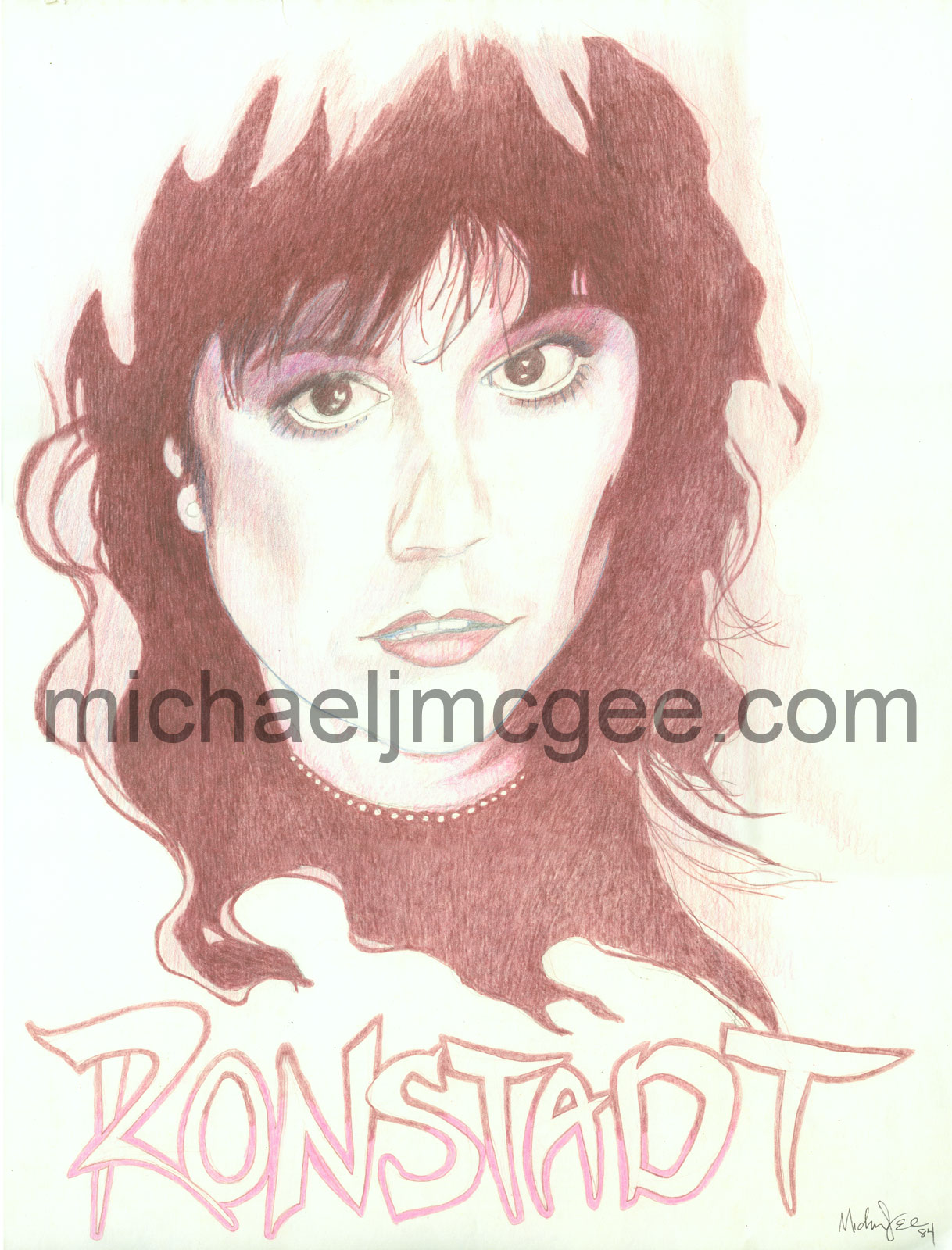 Linda Ronstadt / MJM Artworks / michaeljmcgee.com