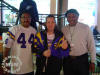 w/ former viking greats RB Chuck Foreman (L) & DE Carl Eller