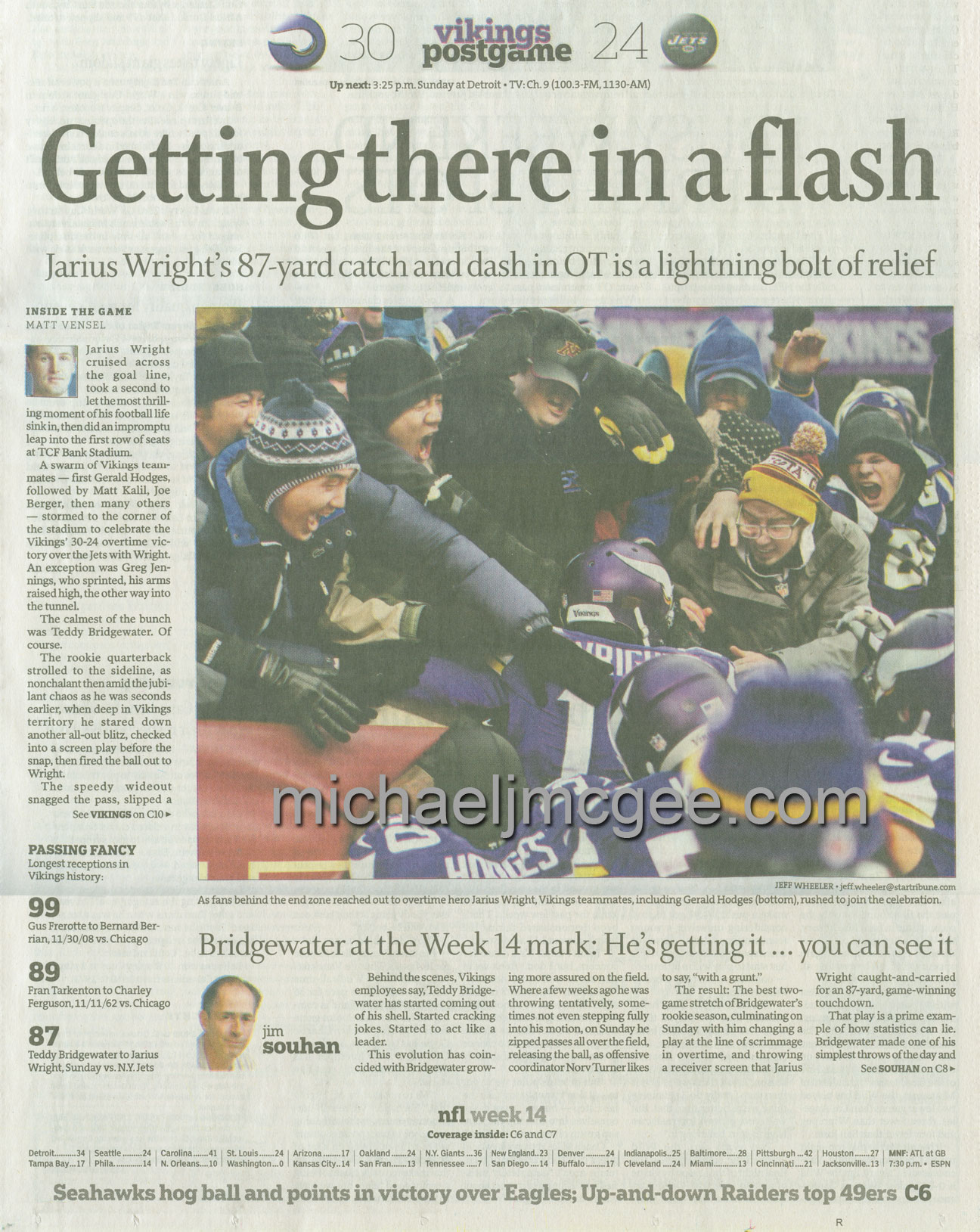 Jets @ Vikings 12/7/2014 / michaeljmcgee.com