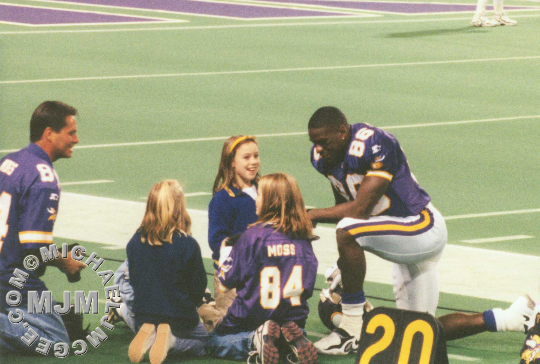 Jake Reed with the kids
